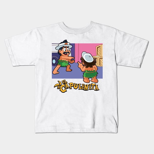 Capulinita Kids T-Shirt by lolo_aburto